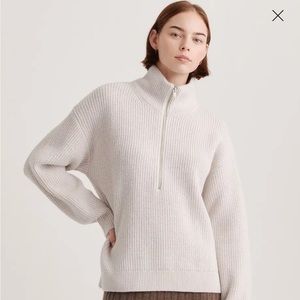Quince- Australian Merino Wool Half Zip Sweater!